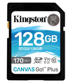 Imagen de Kingston tarjeta de memoria sd canvas go plus- SDG3/128GB