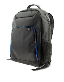 Imagen de Xtech XTB-211 Mochila para laptop- 15.6" -  Poliéster -  Color Negro con detalles en azul - Bolsillo frontal para accesorios con organizador interior - Bolsillo de malla laterales