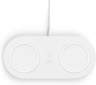 Imagen de Belkin WIZ002ttWH - Wireless charging pad - 10 Watt - Lithium - White - Para Universal - Dual Pad