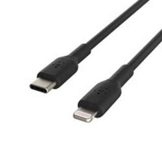 Imagen de Belkin BOOST CHARGE - Cable Lightning - 24 pin USB-C macho a Lightning macho - 1 m - negro - suministro de potencia USB (18W)