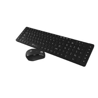 Imagen de Klip Xtreme - Keyboard and mouse set - Spanish - Wireless - 2.4 GHz - All black