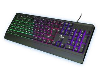 Imagen de Xtech - Keyboard and mouse set - Wired - Spanish - USB - Black - Backlight: Multi-color LEDs - Gaming XTK-531S